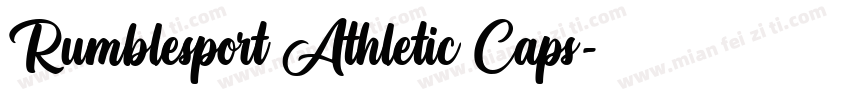 Rumblesport Athletic Caps字体转换